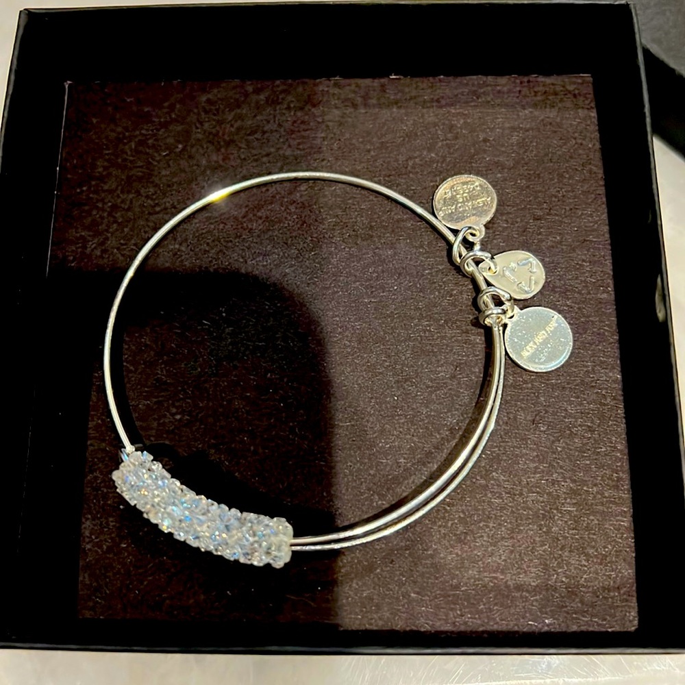 Alex and Ani Ice Storm fine rocks bracelet